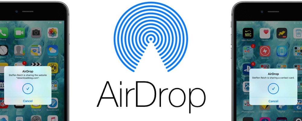 Airdrop de iPhone para Mac