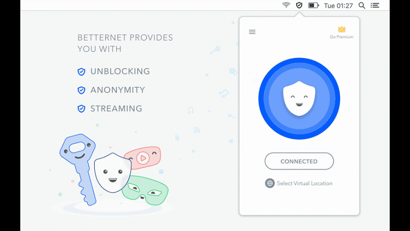 Betternet Free VPN для Mac