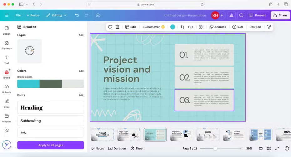 Canva Best Presentation Software