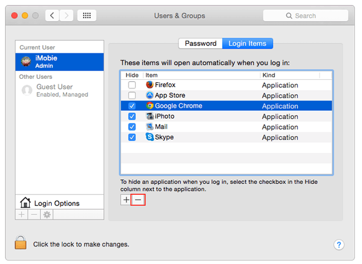 Change Startup Programs on Mac