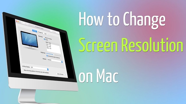 Alterar a resolução no Mac