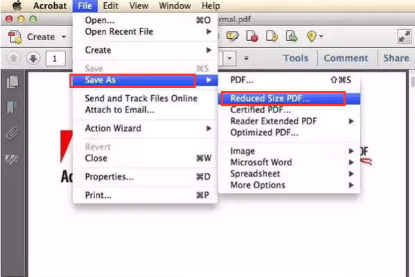 Comprimi un PDF su Mac utilizzando Adobe Acrobat