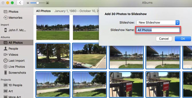  Create A Slideshow Using Apple Photos