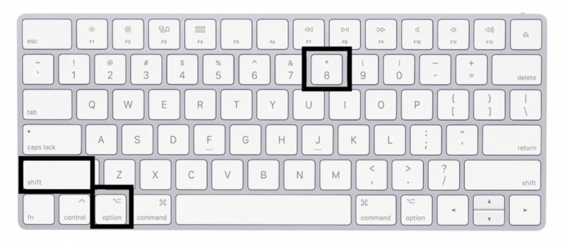 Faça o símbolo de grau no teclado do Mac