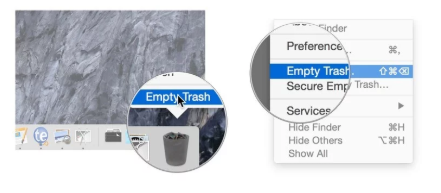 Empty Trash to Delete Locked Files on Mac