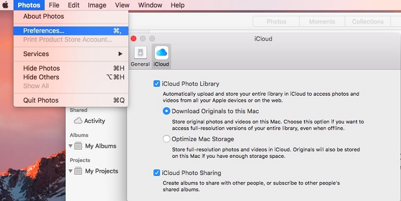 Включите iCloud Photos, чтобы исправить фотографии, которые не загружаются на Mac