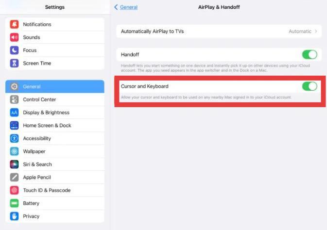 Universal Control On iPad