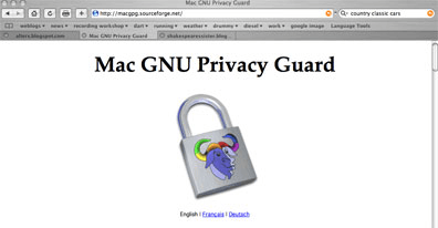 Software de criptografia para Macs Gnu