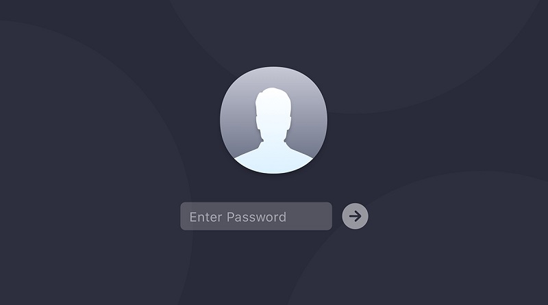 Enter Mac Password to Fix Black Screen