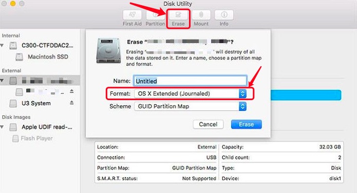 Use Disk Utility to Downgrade from High Sierra to El Capitan