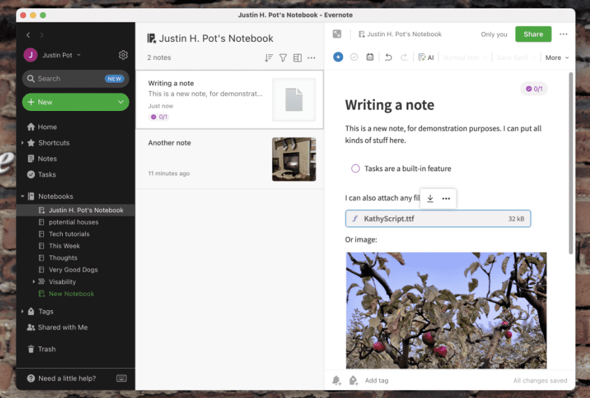 Evernote Productivity App For Mac