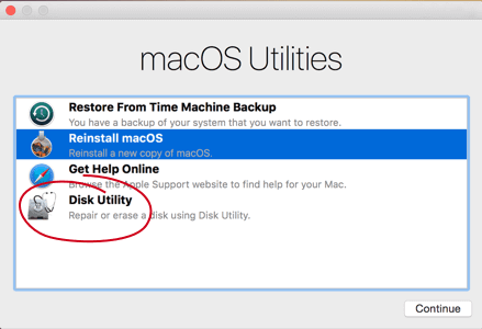 Use o Mac Disk Utility para reparar o disco