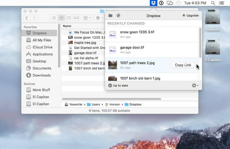 كيفية عمل نسخة احتياطية لنظام Mac Dropbox