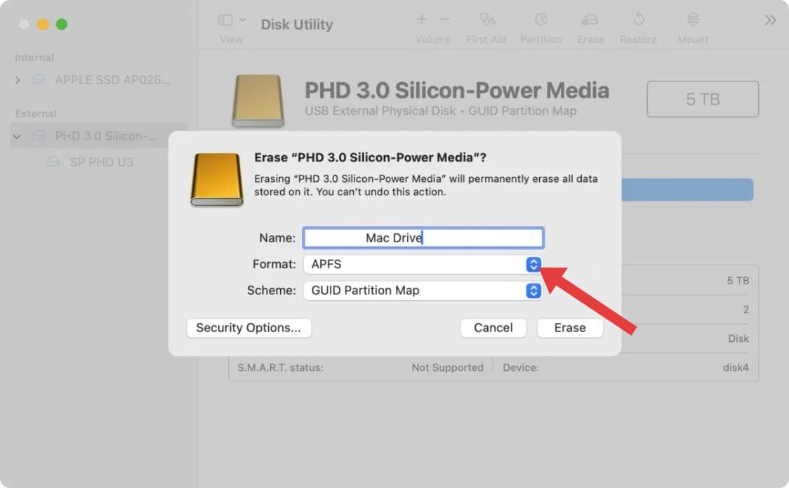 Format Your External Hard Drive