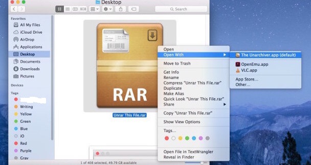 compress files in mac 7z