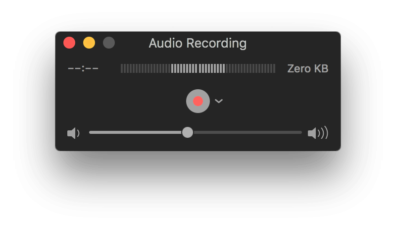 Как записать аудио на Mac