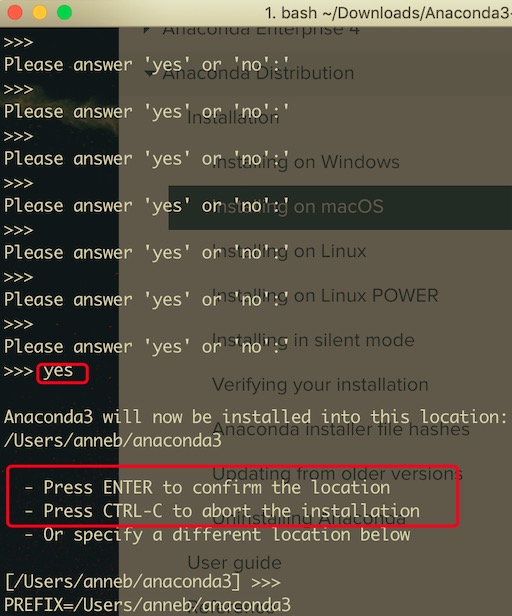 Install Anaconda on Mac Using the Command Line