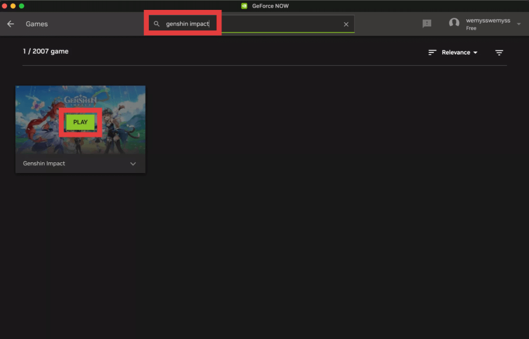GeForce NOW Download Genshin Impact