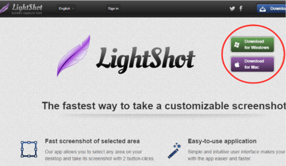 Mac Lightshot的截图工具