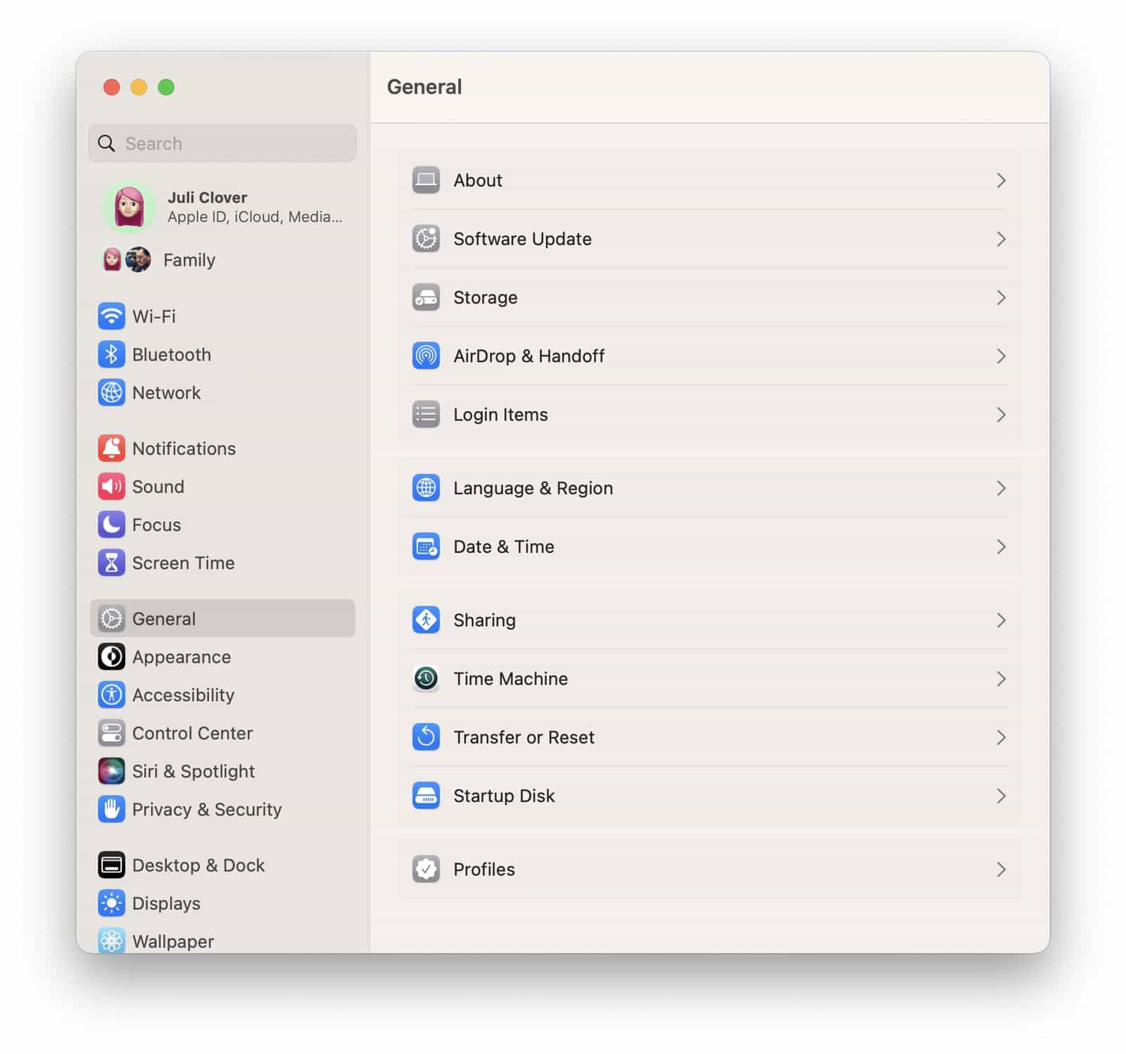 Ventura System Settings Redesign