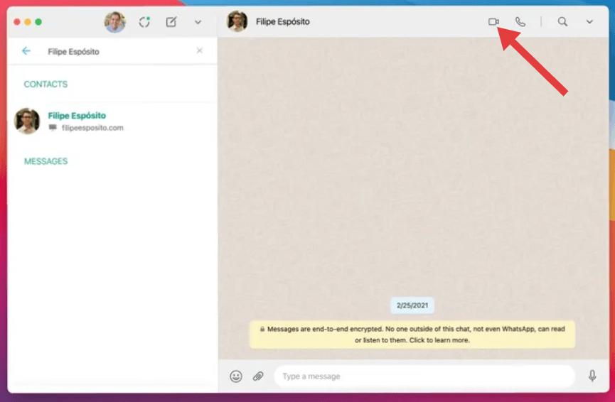 Make WhatsApp Video Calls Mac