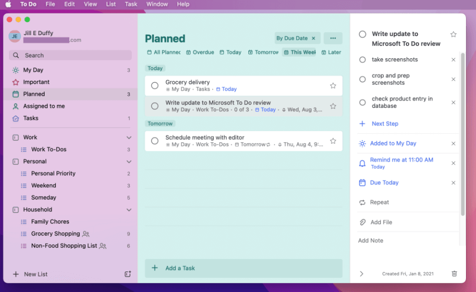 Microsoft To Do Reminder App