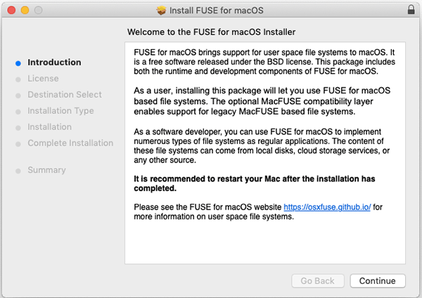 Osxfuse Install Introduction