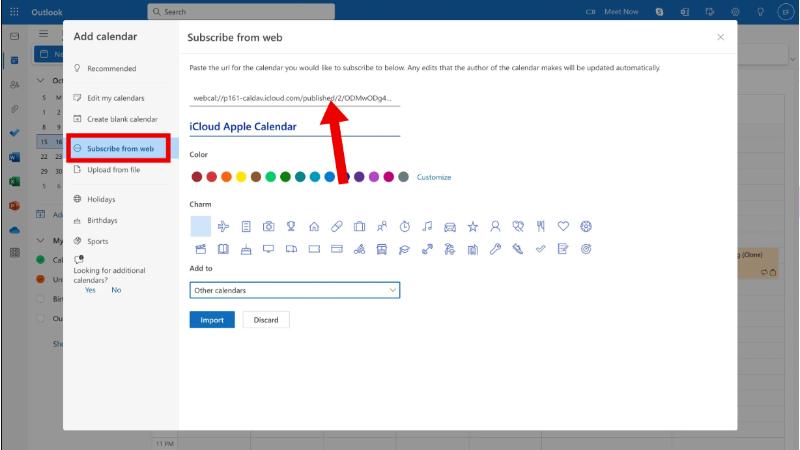 Outlook Add Calendar