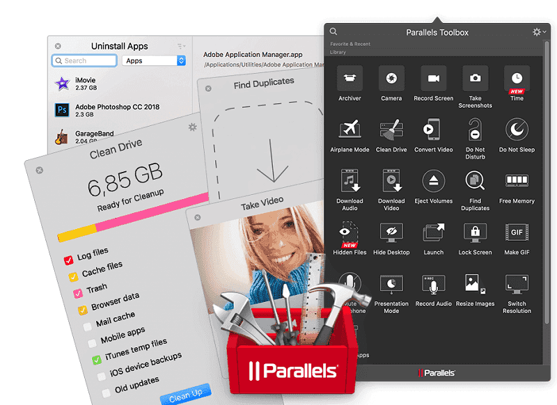 قم بتنزيل مقاطع فيديو YouTube باستخدام Parallels Toolbox لنظام التشغيل Mac