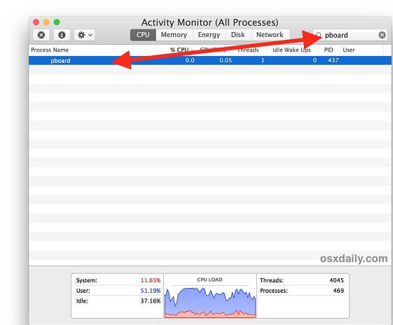 Pboard Clipboard Process Mac