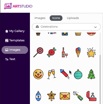 Creador de imágenes de perfil Postcron ArtStudio