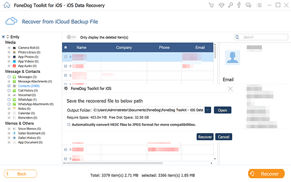 استعادة الصور المحذوفة من iCloud Backup