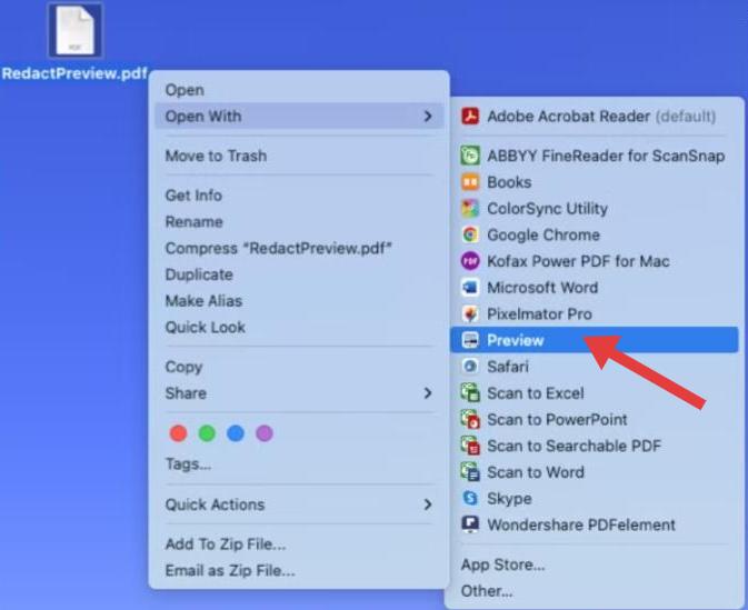 Redact PDF In Preview