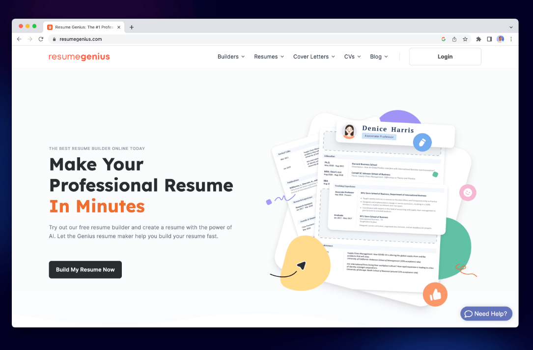 Resume Genius Resume Maker
