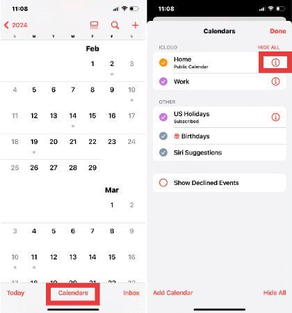 Share Calendar From iPhone