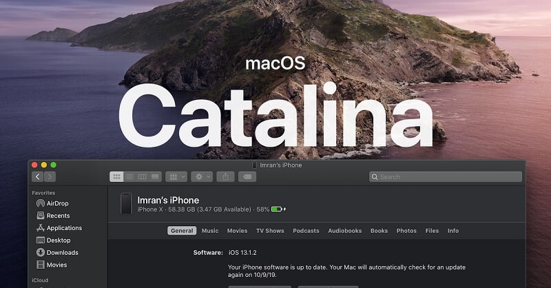 将您的iPhone与MacOS Catalina同步