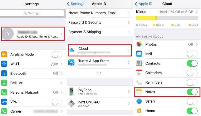 使用iCloud将笔记从iPhone同步到Mac