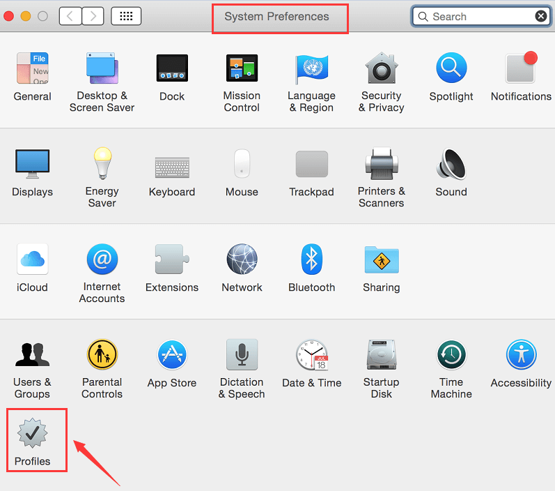 Usuń różne złośliwe profile na komputerze Mac