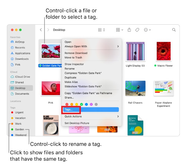 Отметьте файлы Mac, чтобы найти файлы быстрее