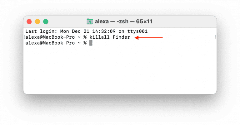 Quit Finder Using The Terminal