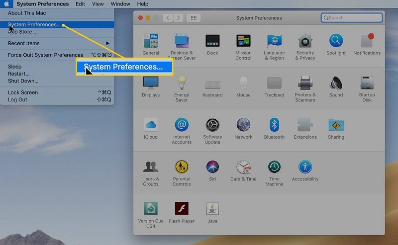 Alternar no iCloud Drive para Mac