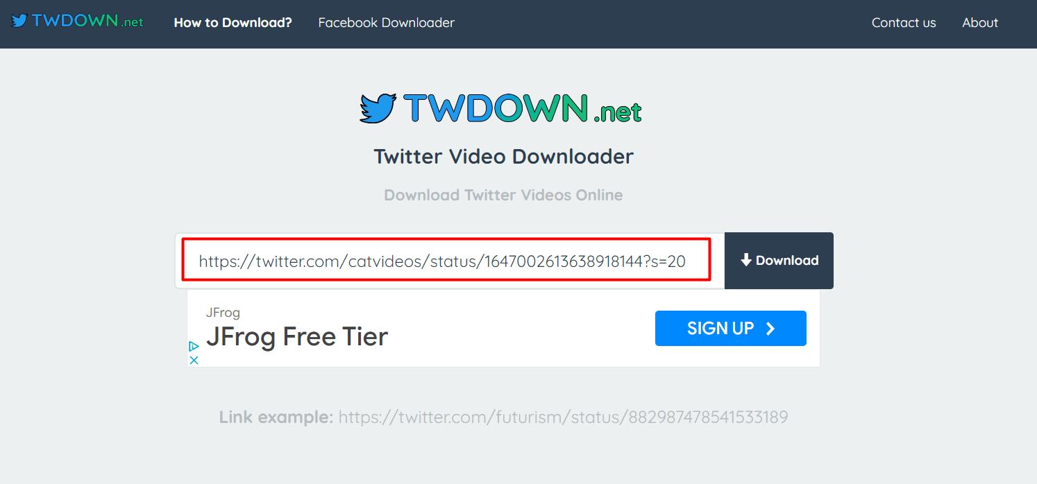 Online Twitter Video Downloader