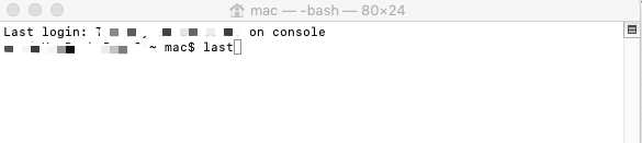 Using the Last Command to See Recent Activity On Mac