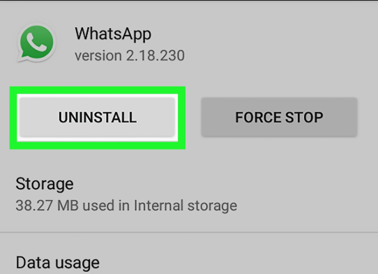 Uninstalling WhatsApp for Mac