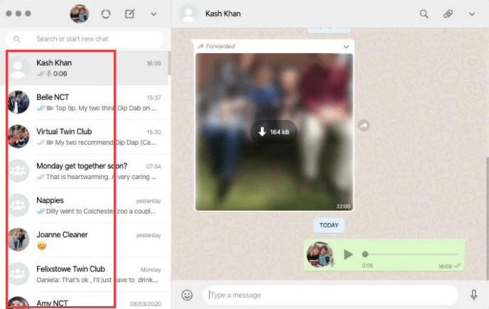 Используйте WhatsApp для Mac