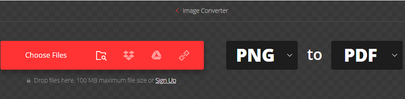 Converteer PNG naar PDF met Convertio