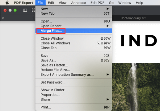 Combine PDF Files on Mac Using PDF Expert