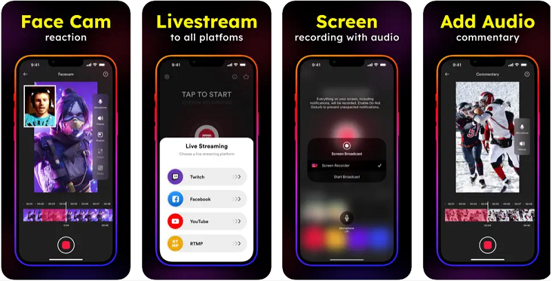Screen Recorder with Facecam for iPhone