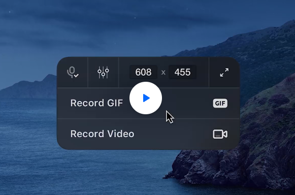 Neem GIF op op Mac met CleanShot X
