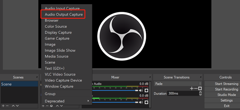 Record Audio in OBS